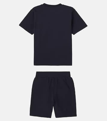 Ensemble t-shirt et short en coton à logo | C.P. Company Kids