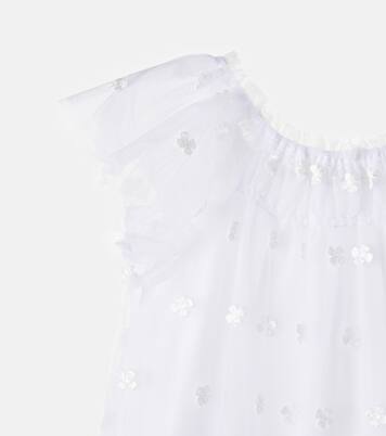 Robe Lisabeth brodée en tulle | Bonpoint