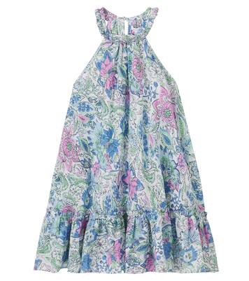 فستان من القطن الموسلين بورود Cleo | Poupette St Barth Kids