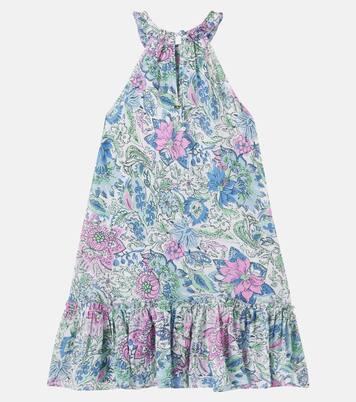 فستان من القطن الموسلين بورود Cleo | Poupette St Barth Kids