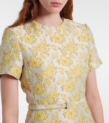 Caraline floral jacquard cocktail dress | Simkhai