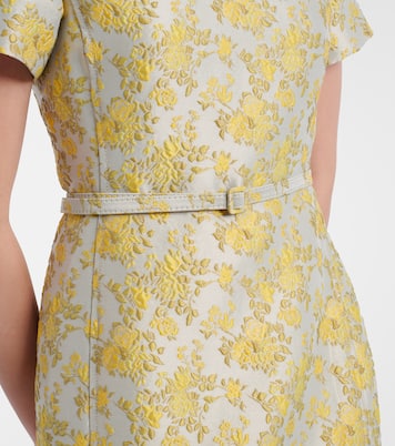 Caraline floral jacquard cocktail dress | Simkhai