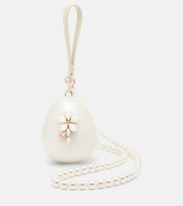 Hare Pearl Egg embellished clutch | Simone Rocha