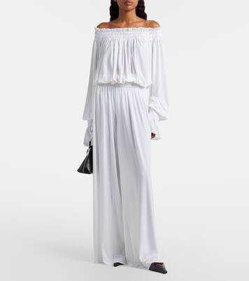 Gathered wide-leg pants | Norma Kamali