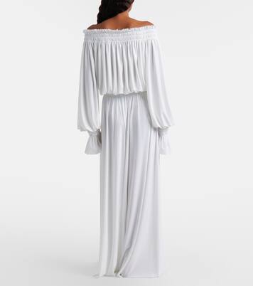 Gathered wide-leg pants | Norma Kamali