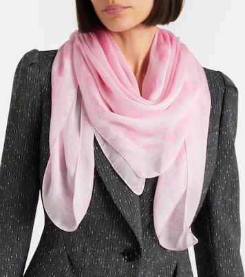 Printed silk scarf | McQueen