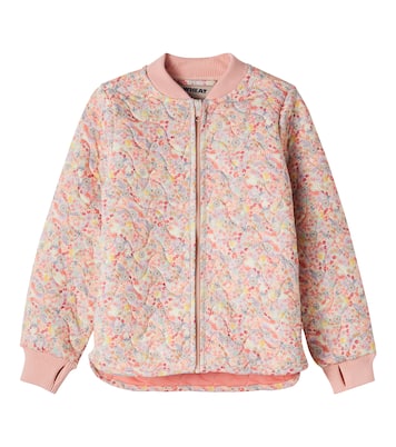 Loui floral quilted jacket | Wheat