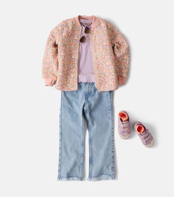 Loui floral quilted jacket | Wheat