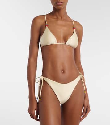 Via beaded bikini top | Jade Swim