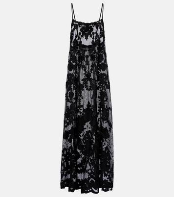 Abito midi in cotone con ricamo | Juliet Dunn