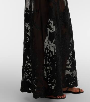 Abito midi in cotone con ricamo | Juliet Dunn