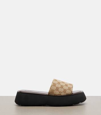 GG canvas platform slides | Gucci