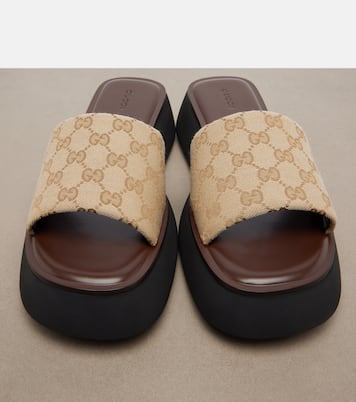 GG canvas platform slides | Gucci
