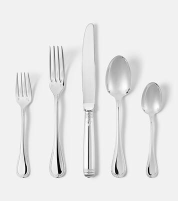 Set de 5 couverts Malmaison en laiton plaqué argent | Christofle