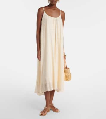 Confidentielle silk and cotton midi dress | Eres