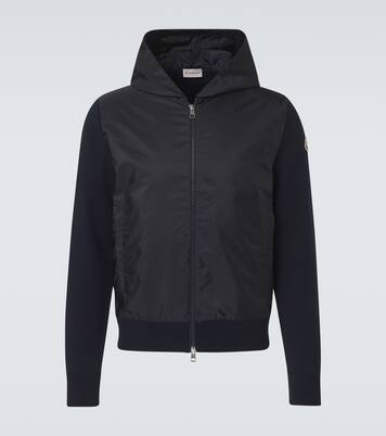 Tricot hooded cotton-blend jacket | Moncler