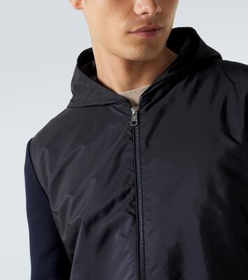 Tricot hooded cotton-blend jacket | Moncler