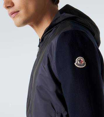 Tricot hooded cotton-blend jacket | Moncler