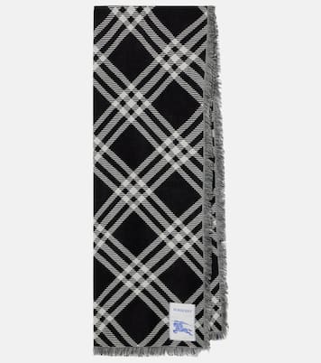شال من الصوف والحرير Burberry Check | Burberry