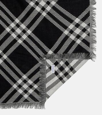 شال من الصوف والحرير Burberry Check | Burberry