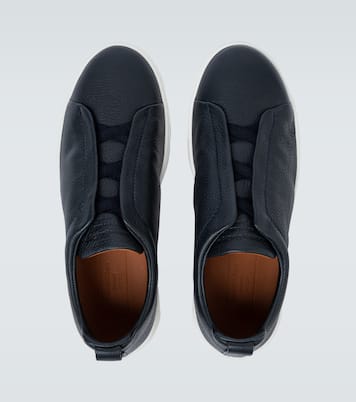 Triple Stitch leather sneakers | Zegna