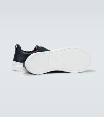 Triple Stitch leather sneakers | Zegna