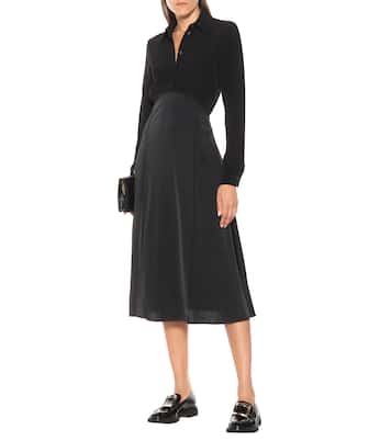 Robe midi en crêpe | Victoria Victoria Beckham