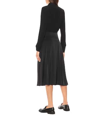 Robe midi en crêpe | Victoria Victoria Beckham
