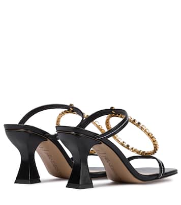 Sandalen aus Leder mit Kristallen | JW Anderson