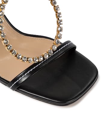Sandalen aus Leder mit Kristallen | JW Anderson