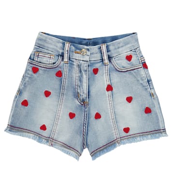 Embroidered denim shorts | Monnalisa