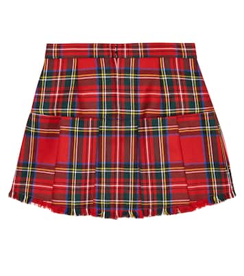 Jupe en laine à carreaux | Dolce&Gabbana Kids