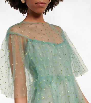 Verziertes Midikleid aus Tüll | Monique Lhuillier