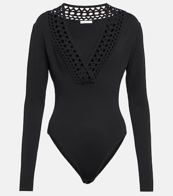Cutout V-neck bodysuit | Alaïa