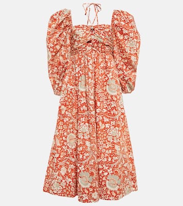 Robe midi Alessa imprimée en coton | Ulla Johnson