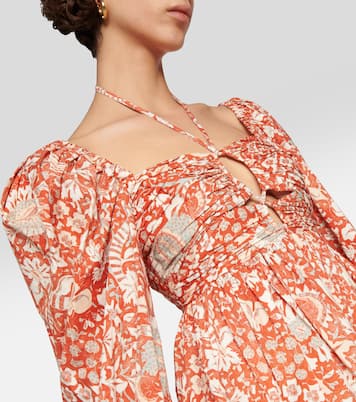 Robe midi Alessa imprimée en coton | Ulla Johnson