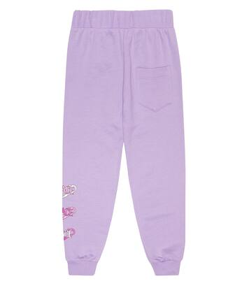 Safety Pin printed cotton sweatpants | Versace Kids