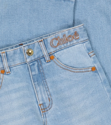 Jeans regular con ricamo | Chloé Kids