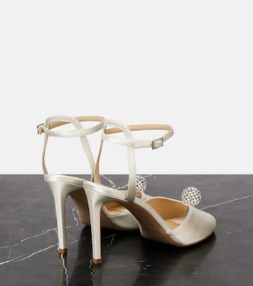 Sandalias Sacora 85 de satén adornadas | Jimmy Choo