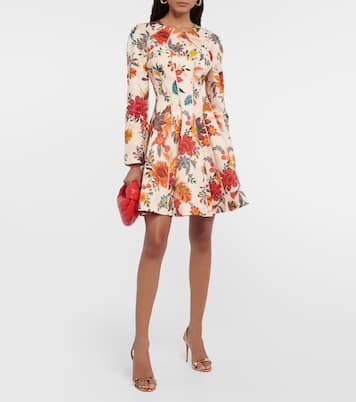 Bedrucktes Minikleid Ginger aus Leinen | Zimmermann