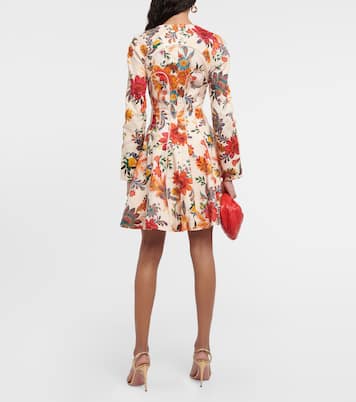 Bedrucktes Minikleid Ginger aus Leinen | Zimmermann