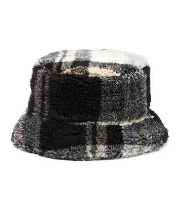 Checked teddy bucket hat | Il Gufo