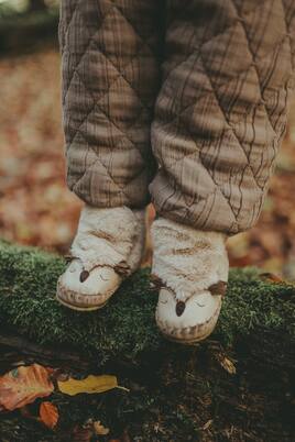 Baby - Scarpine Kapi Owl in pelle | Donsje