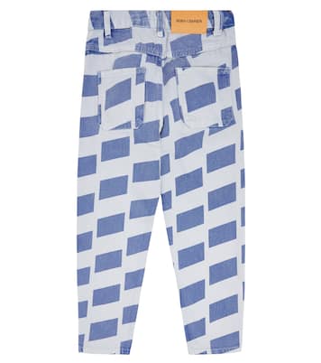 Checkerboard denim pants | Bobo Choses