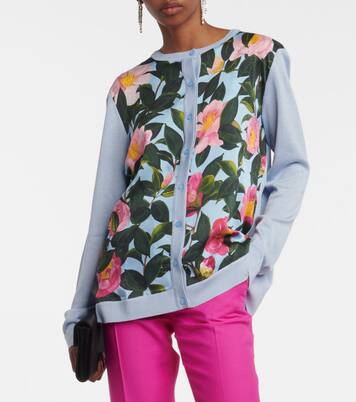 Cardigan mit Seide | Oscar de la Renta