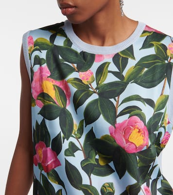 Pull sans manches imprimé | Oscar de la Renta