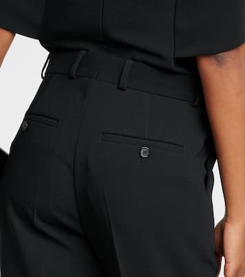 Pantalon évasé à taille haute en crêpe | Toteme