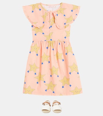 Dancing Stars cotton poplin dress | Tinycottons