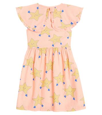 Dancing Stars cotton poplin dress | Tinycottons