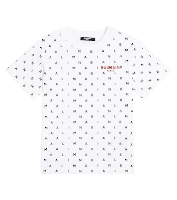 Printed cotton jersey T-shirt  | Balmain Kids
